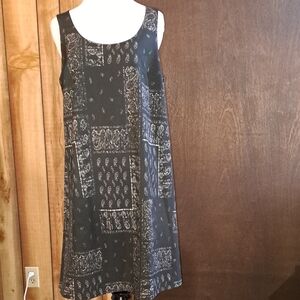 Chic Black and White Patterned Dress, Simply Vera. VeraWang, size M
